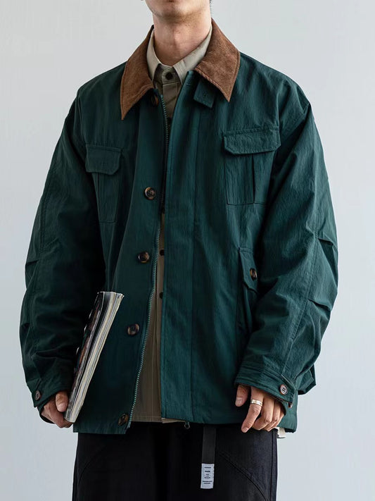 ALKE Waterproof multi-pocket corduroy jacket