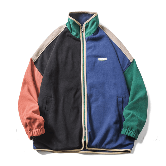 ALKE Retro colorblock reversible jacket